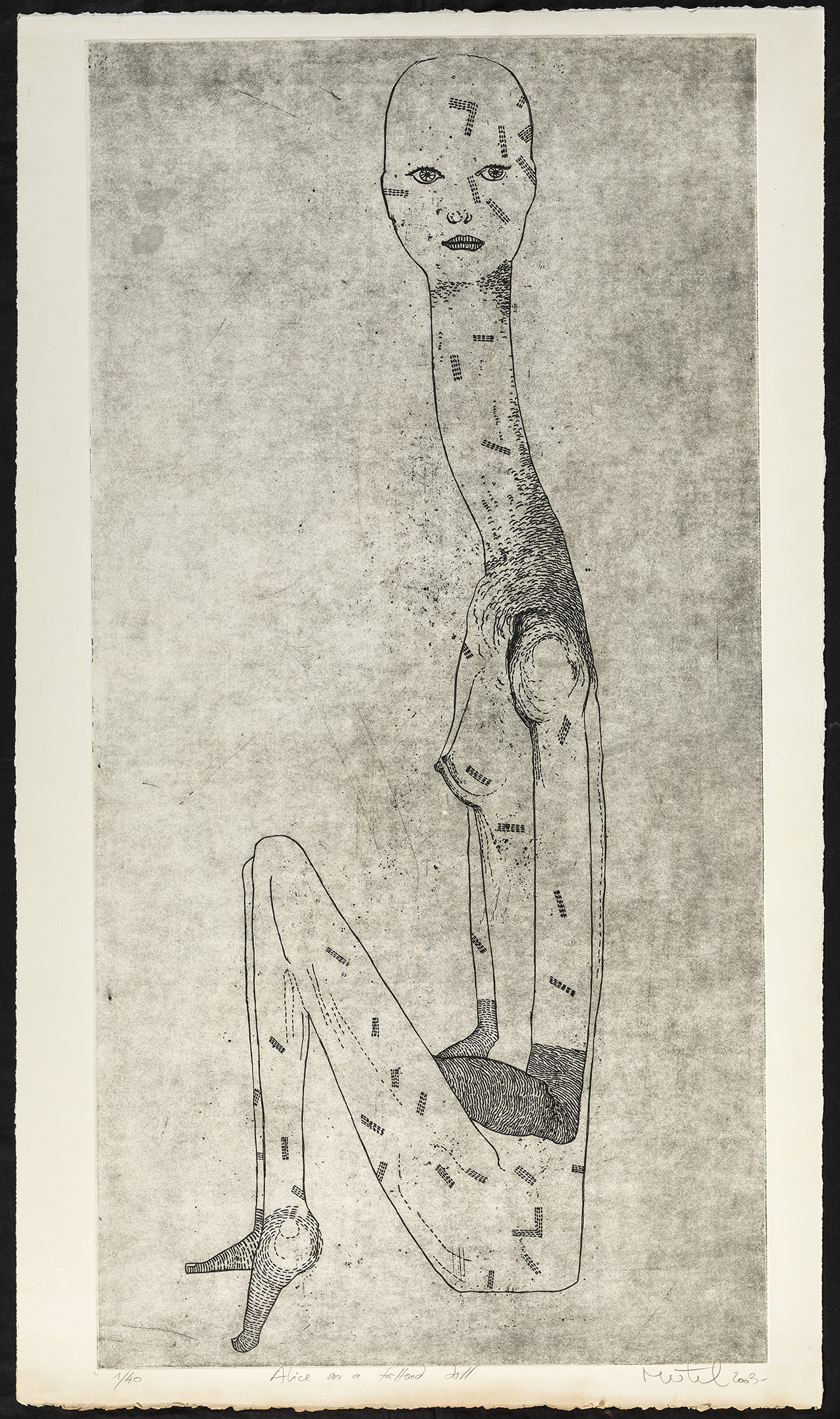 Alice as a tattooed doll